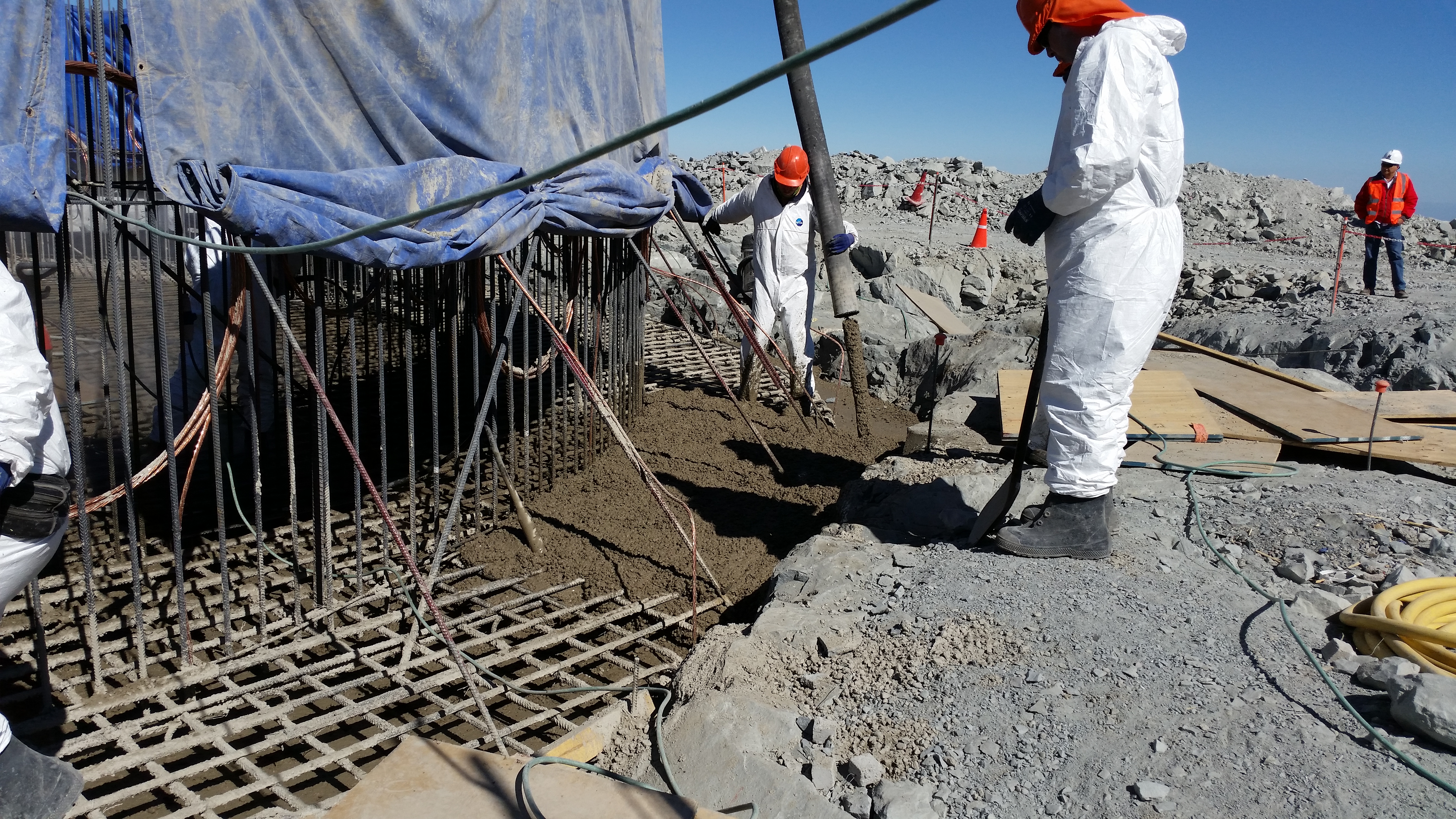 Concrete in the Pier Foundation / Next Morning February 23 | Rubin