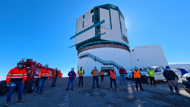 A small group of Rubin Observatory staff has returned to the summit to restart limited construction activities.
