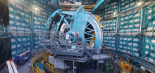 Rubin Observatory celebrated a major construction milestone at the end of March, when the Telescope Mount Assembly (TMA), the structure that will soon support the observatory’s optical system, was declared substantially complete.